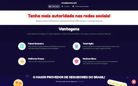 mvpainelsocial.com homepage