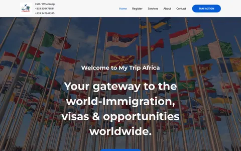 mytripafrica.com homepage