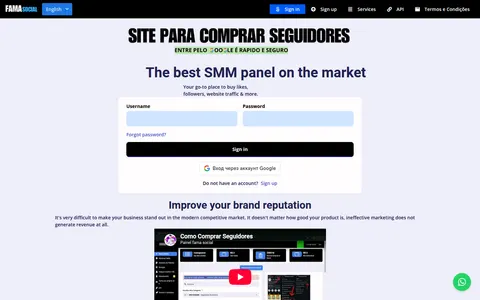 painelfamasocial.com.br homepage