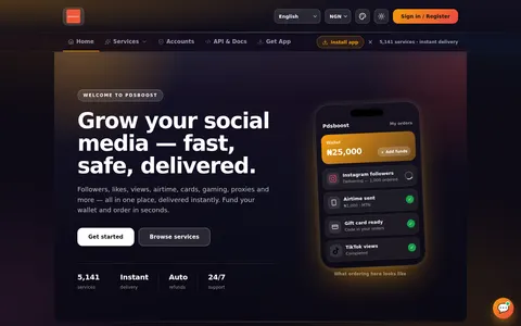 pdsboost.com homepage