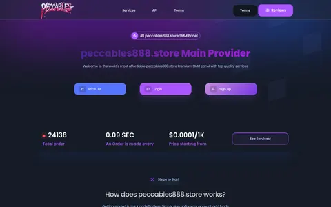 peccables888.store homepage