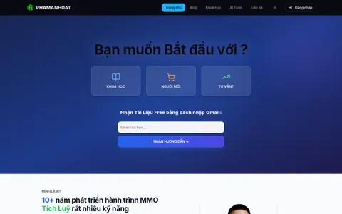 phamanhdat.vn homepage