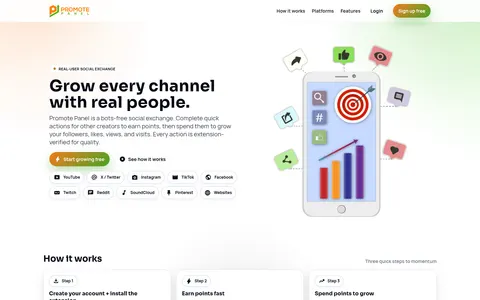 promotepanel.com homepage
