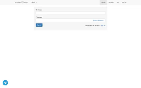 provider888.com homepage