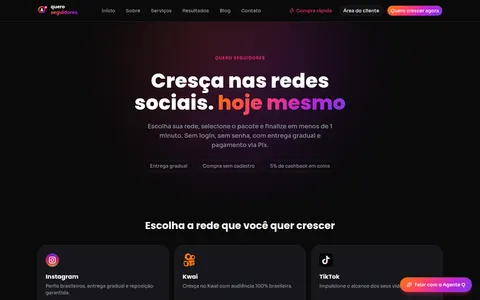 queroseguidores.com homepage