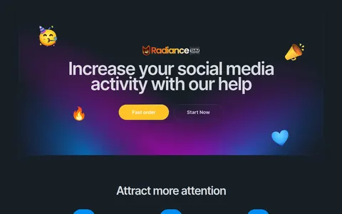 radiancesmm.site homepage