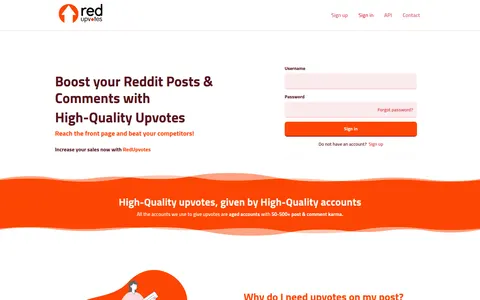 redupvotes.com homepage