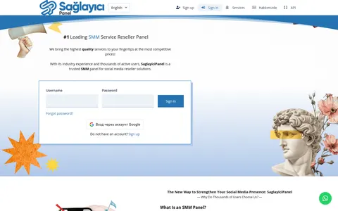 saglayicipanel.com homepage