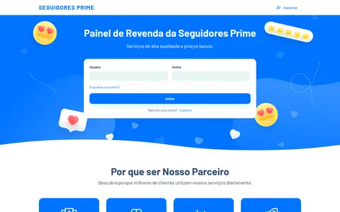 sistemaseguidoresprime.com.br homepage