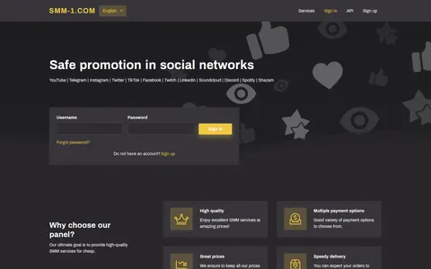 smm-1.com homepage