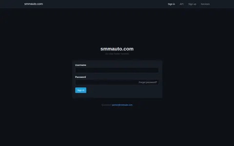 smmauto.com homepage