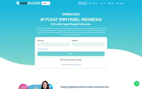 smmbuzzer.com homepage