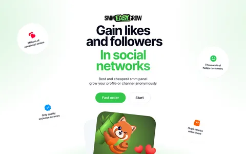 smmeasygrow.com homepage