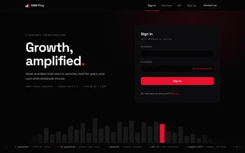 smmping.com homepage