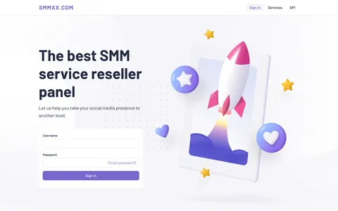 smmxx.com homepage