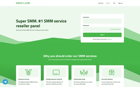 smsx1.com homepage