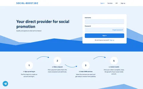 social-boost.biz homepage
