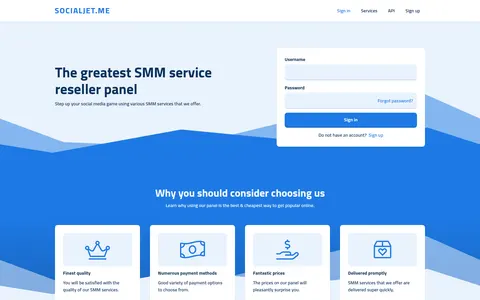 socialjet.me homepage