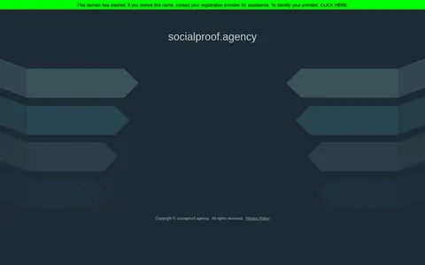 socialproof.agency homepage