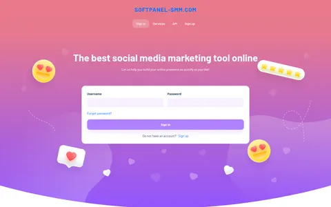 softpanel-smm.com homepage