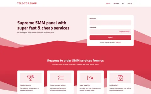tele-top.shop homepage