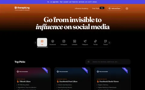 therapid.ng homepage