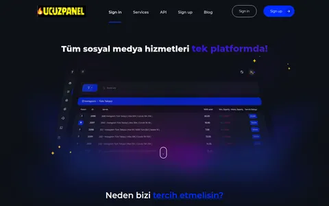 ucuzpanelsmm.com homepage