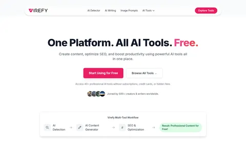 virefy.com homepage