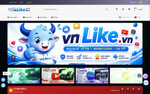 vnlike.vn homepage