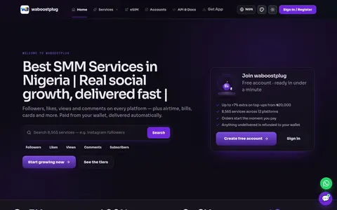 waboostplug.com homepage