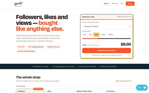 wendysmagicshop.net homepage