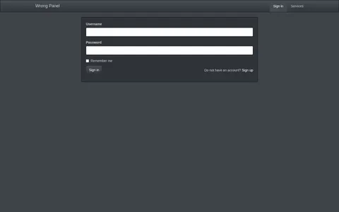 wrongpanel.com homepage