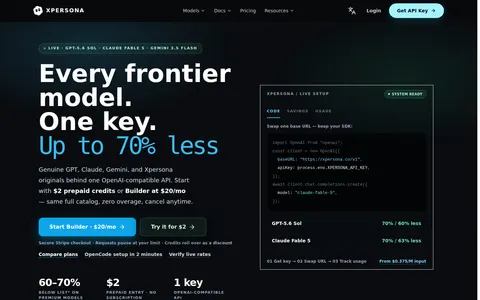 xpersona.co homepage