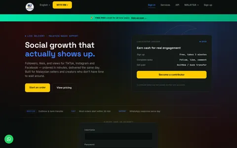 malaysiafollower.com homepage