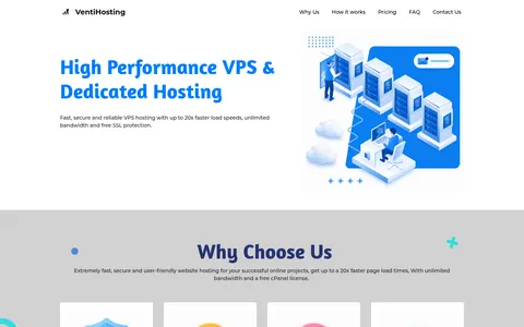 ventihosting.com homepage