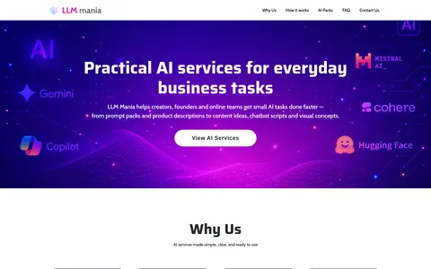 llmmania.com homepage