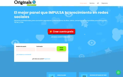 originalsprogres.com homepage