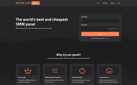 m3d3m.com homepage