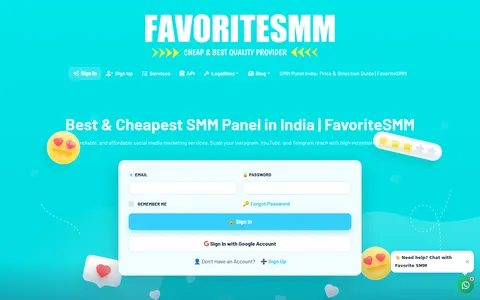 favoritesmm.com homepage