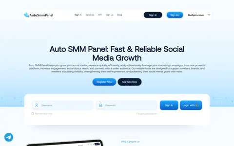autosmmpanel.com homepage