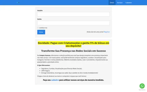 compresucesso.com homepage