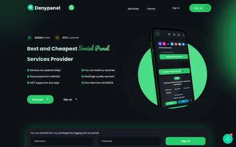 denypanel.com homepage