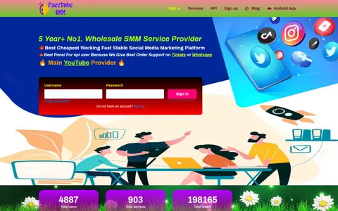 facetubesmm.com homepage