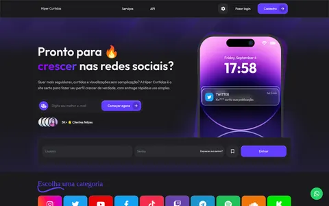 hipercurtidas.com homepage