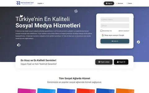 instahizmet.net homepage