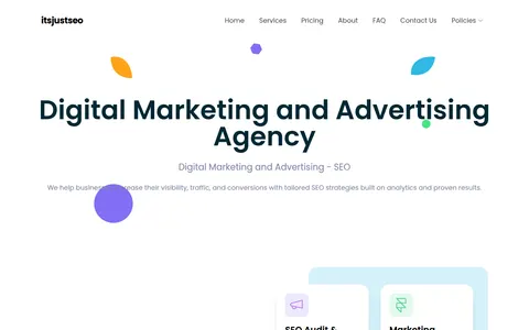 itsjustseo.com homepage
