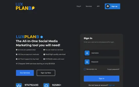 luxplanb.com homepage