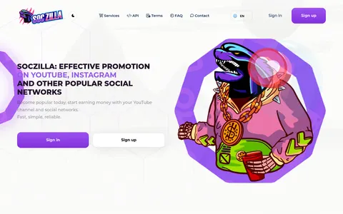 soczilla.com homepage