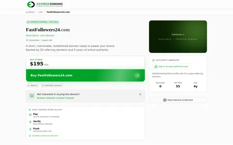 fastfollowers24.com homepage