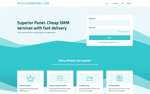 mytelegrampanel.com homepage